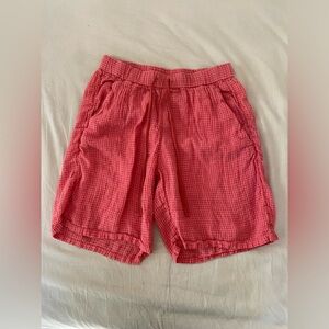 Eileen Fisher Puckered Linen Shorts